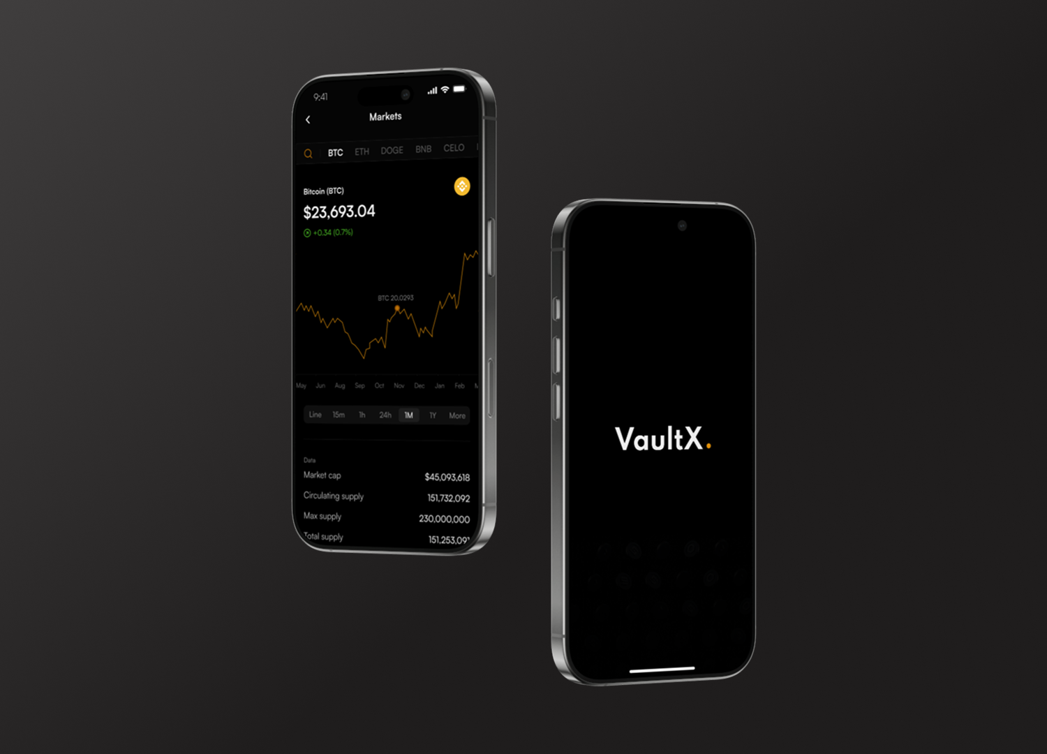 VaultX – Crypto Wallet Mobile App